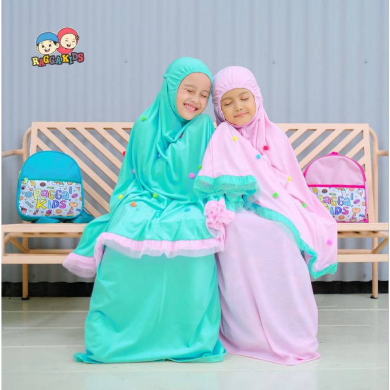 Mukena Anak Lolipop Raggakids Free Tas Ransel