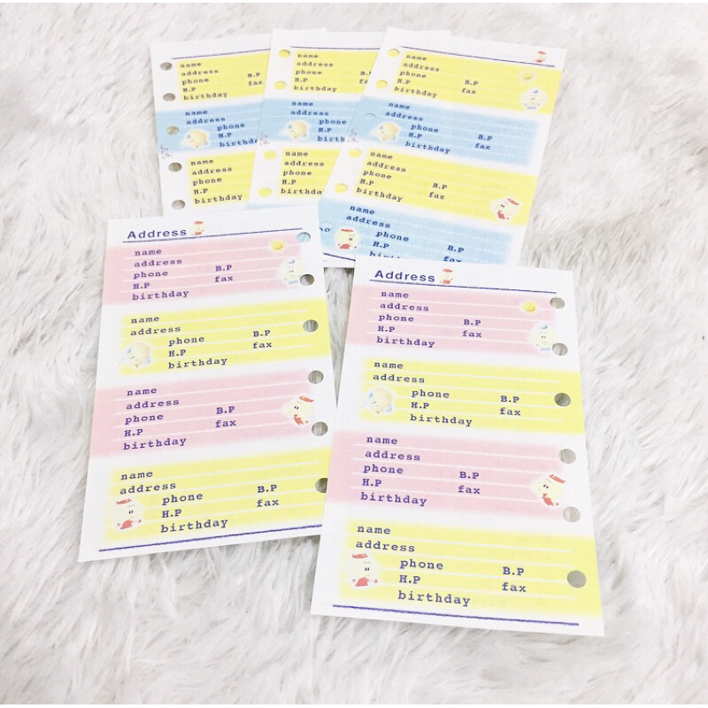 

Original Korea Isi Refill Diary Binder Journal Ordner Organizer Kertas File Import ATK Cute Stationery Alat Tulis