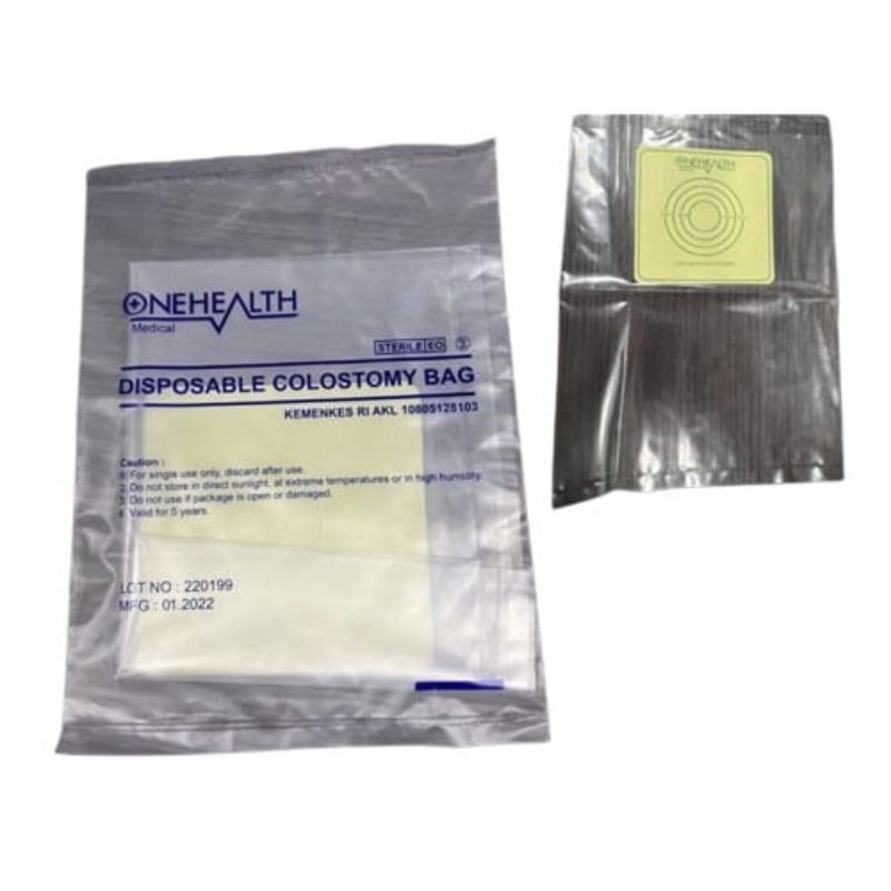 Disposible Colostomy Bag Onehealth Per Pack isi 10 Pcs / Kantong Kolostomi