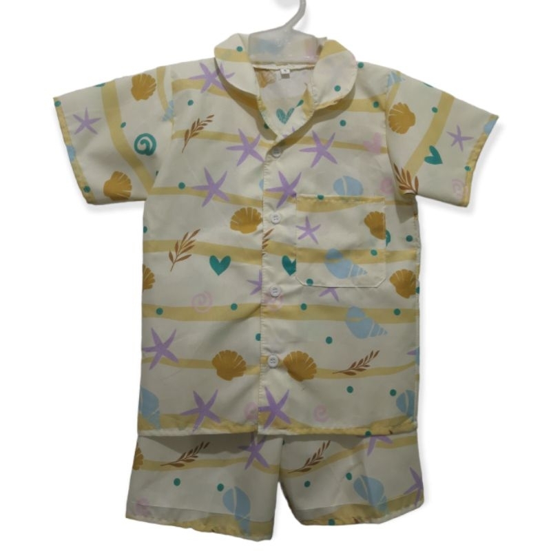 piyama anak karakter 1-11 tahun celana pendek