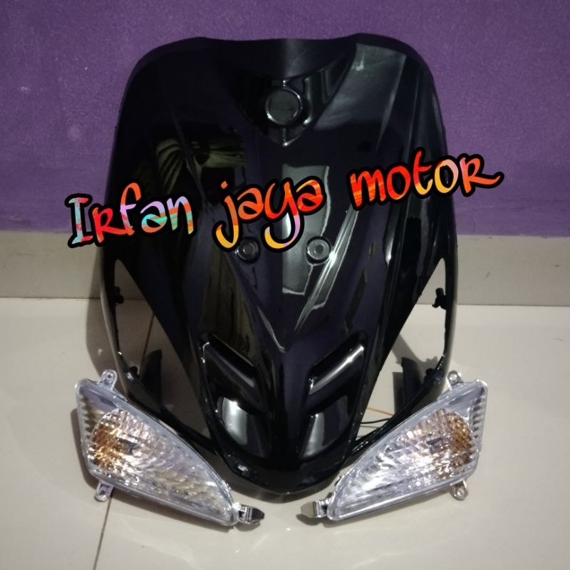 TAMENG DEPAN DAN SEN DEPAN YAMAHA MIO SPORTY HITAM