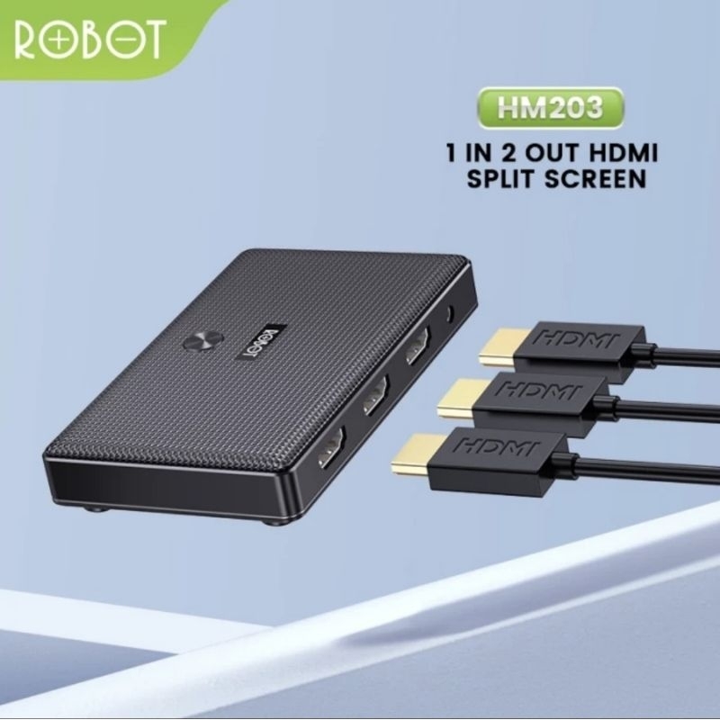 Robot HM203 HDMI Splitter 4K 30Hz Ultra HD 1 in 2 Out