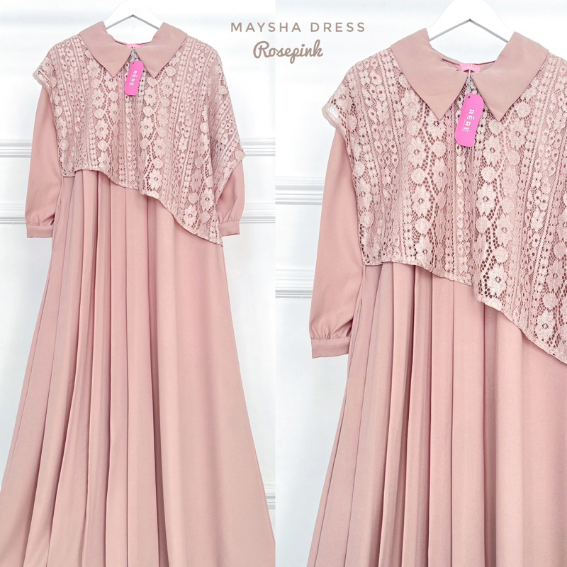 Rereyshop Masyha Dress Brukat Mexicola Adem Dress Wanita Best Seller