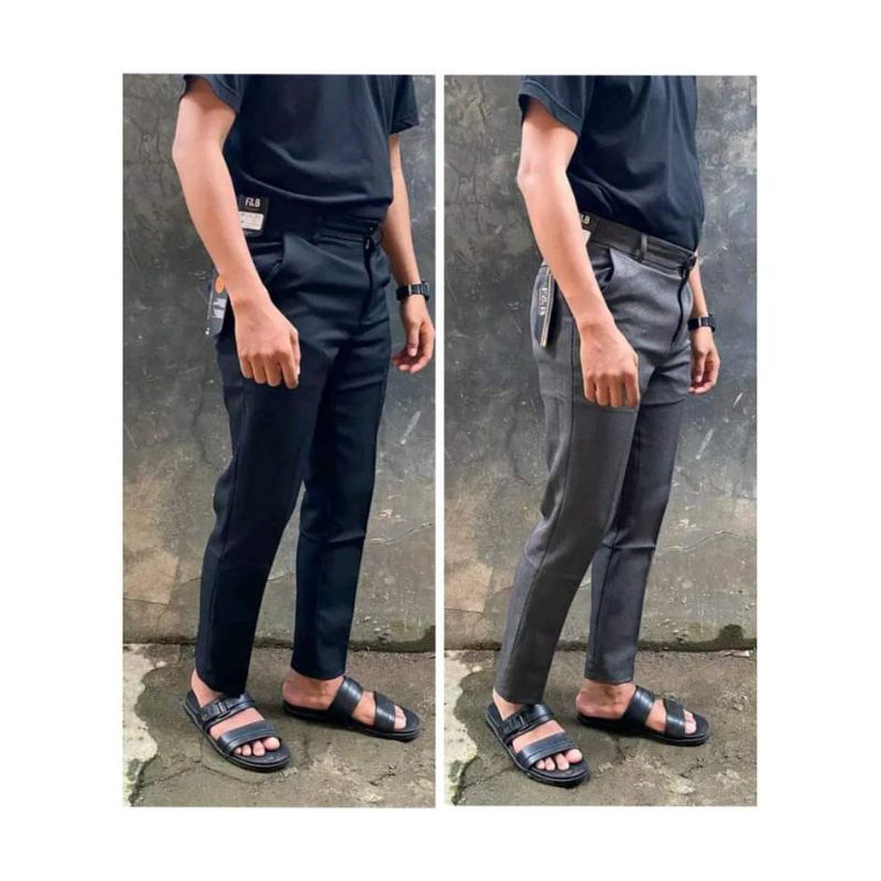 CELANA KANTOR FORMAL PRIA SLIMFIT BAHAN DASAR KAIN WOLL KUALITAS