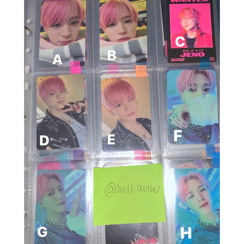 Photocard Jeno NCT DREAM PB glitch mode acrylic digipack mumo luckydraw