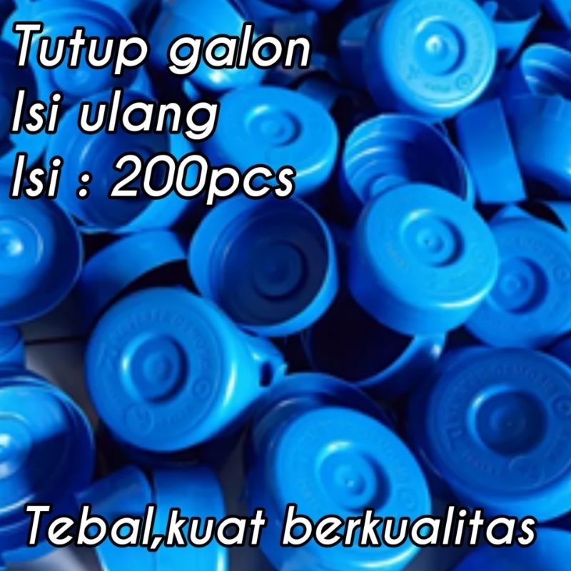 ( ISI 200PCS ) TUTUP BOTOL GALON ISI ULANG TEBAL KUAT BERKUALITAS