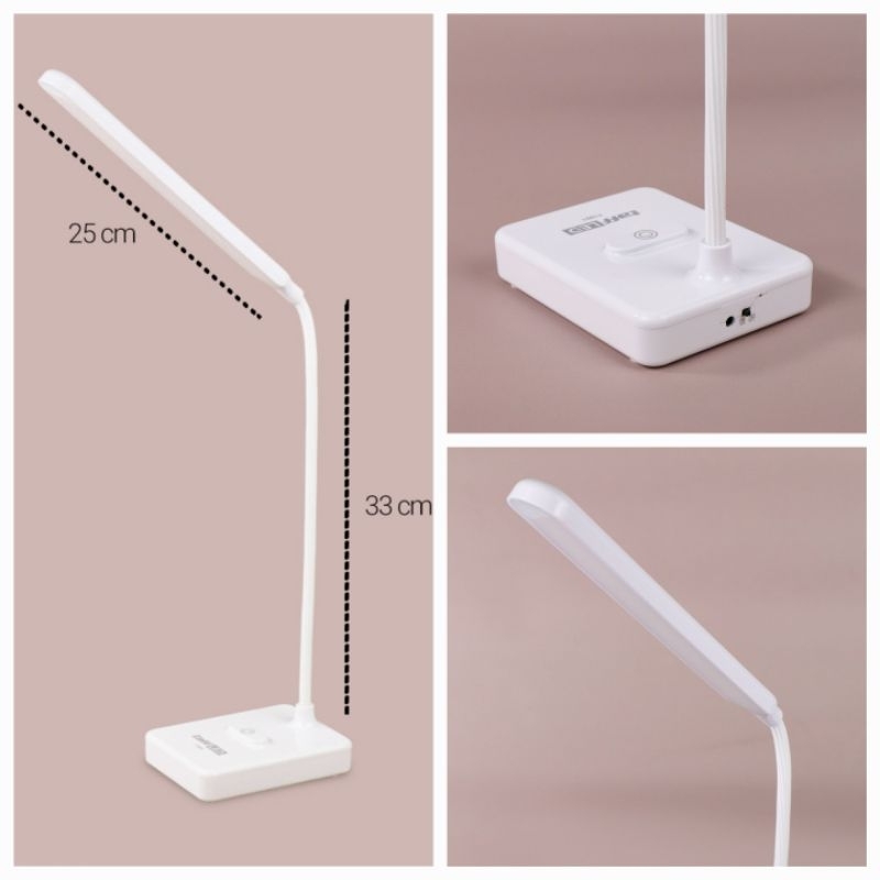 TaffLED Lampu Meja Belajar Desk Lamp 30 LED USB Version 3 in 1 Color