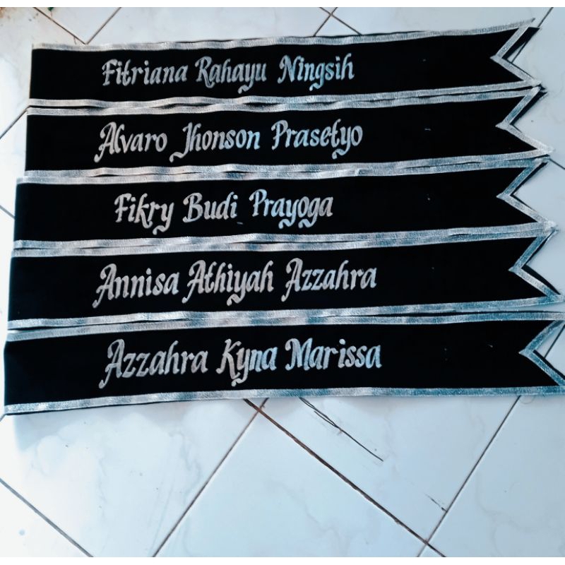 (1 hari jadi) selempang wisuda / slempang wisuda / slempang wisuda bordir