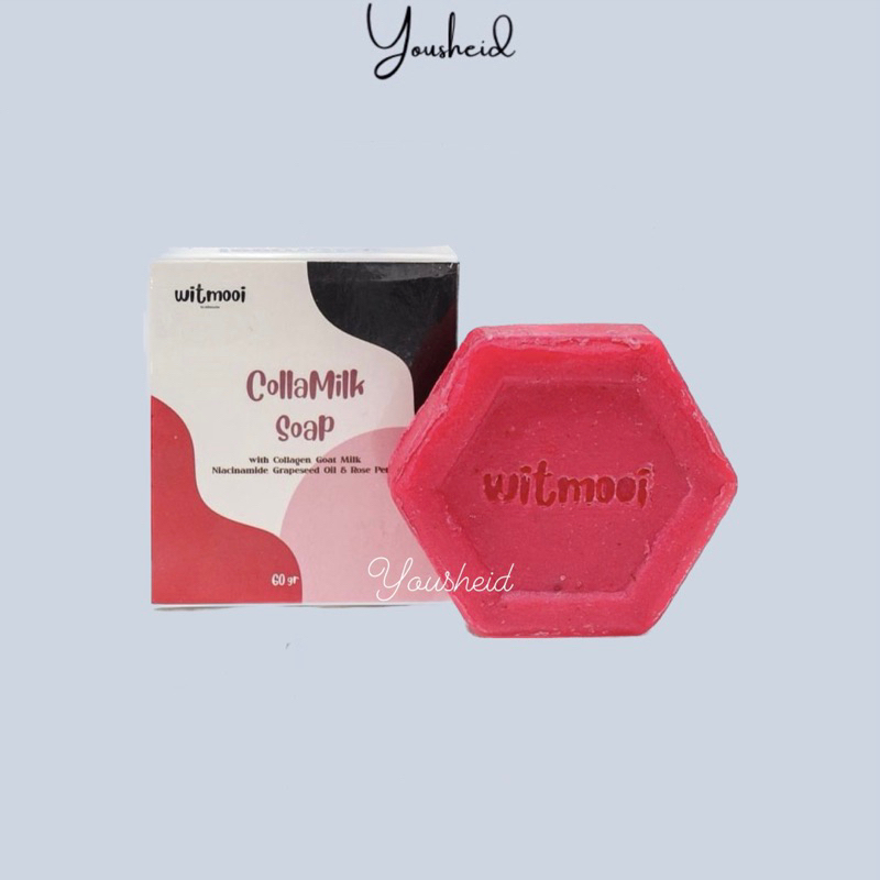 Witmooi Colla Milk Soap - Collagen &amp; Goat Milk Soap - Sabun Pencerah