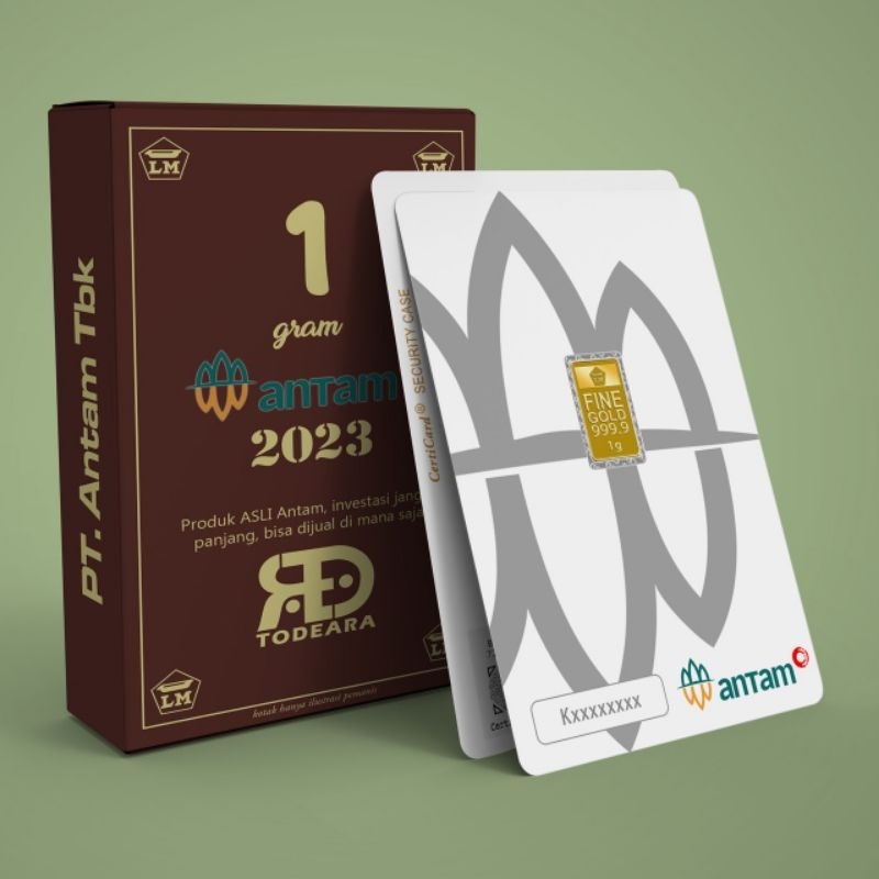 TODEARA TERMURAH EMAS 24 KARAT LM ANTAM KEPINGAN 1 GR ASLI BERSERTIFIKAT