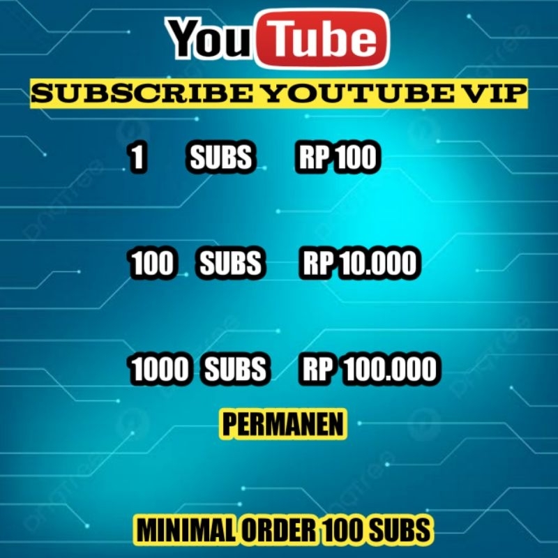 SUBSCRIBE YOUTUBE PERMANEN NON DROP AMAN MONETISASI GARANSI 1000%