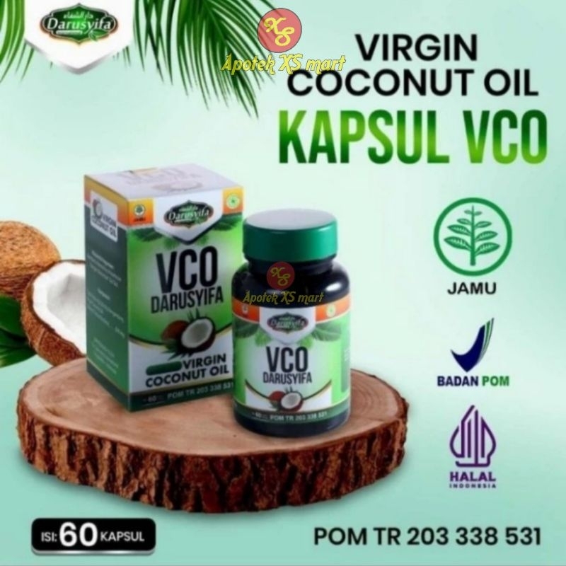 DARUSYIFA VCO KAPSUL VIRGO PRO MINYAK KELAPA MURNI KESEHATAN KULIT WAJAH RAMBUT