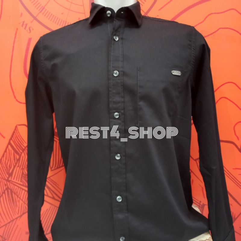 LOIS KEMEJA LENGAN PANJANG KLLTR383 HITAM