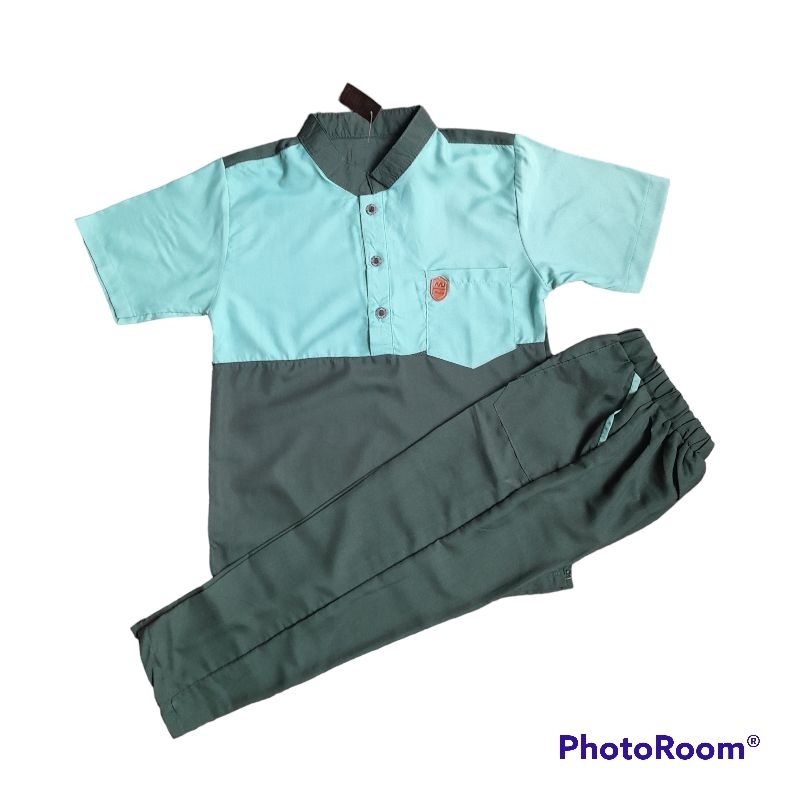 SETELAN KOKO JUNIOR TOSCA ARMY SIZE 8,10,12|BAJU MUSLIM ANAK| PAKAIAN ANAK LAKI-LAKI