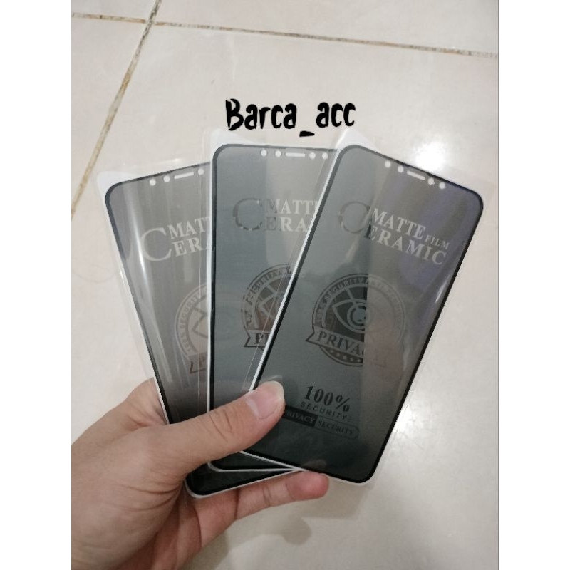 TEMPERED GLASS CERAMIC SPY ALL TYPE TYPE TULIS DI CHAT ATAU CACATAN HANDPHONE MATTE FILM ANTI MINYAK