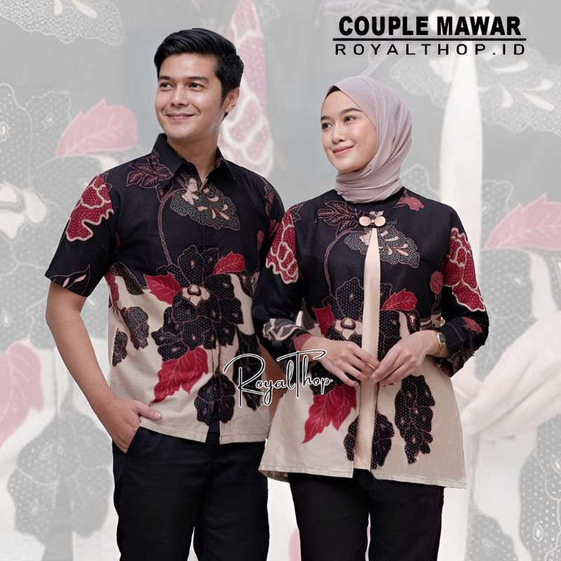 COUPLE ATASAN HEM BLUS TRANDING INTERNATIONAL BATIK COUPLE TERLARIS BATIK KANTOR SERAGAMAN