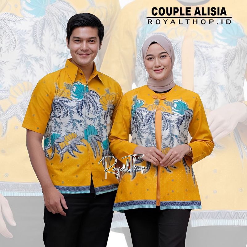 COUPLE ATASAN HEM BLUS TRANDING INTERNATIONAL BATIK COUPLE TERLARIS BATIK KANTOR SERAGAMAN