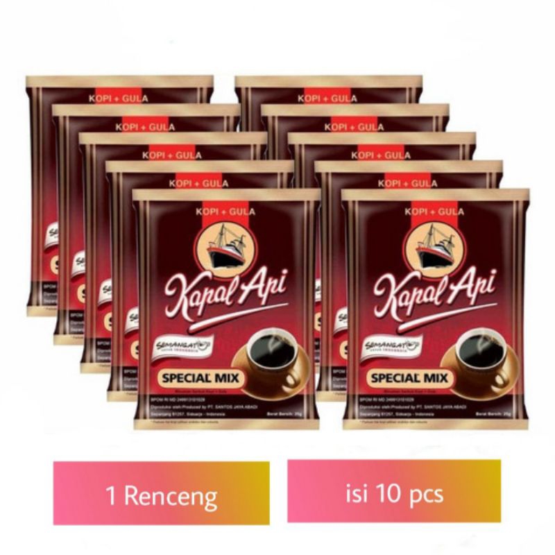 

KAPAL API SPECIAL MIX 10'Sx25gr (1Renceng)