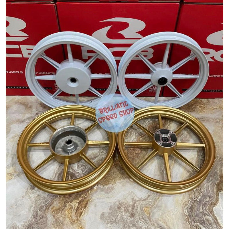 Velg RCB SP811 Palang 8 Beat/Vario/Scoopy/Beat fi - Putih & Gold
