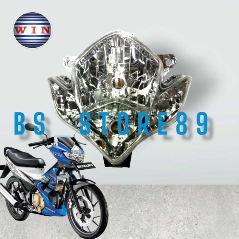 LAMPU DEPAN REFLEKTOR SATRIA FU 150 BARONG | LAMPU DEPAN SATRIA FU 150 | REFLEKTOR LAMPU SATRIA FU 150 BARONG | MERK WIN