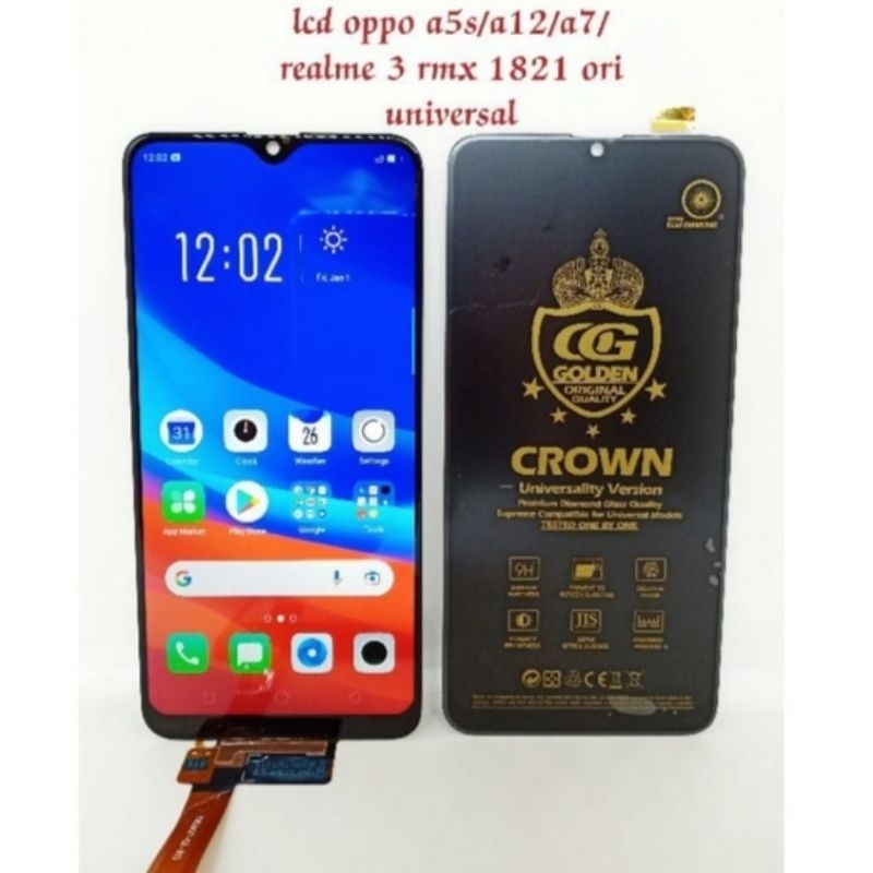 LCD TOUCHSCREEN FULLSET OPPO A5S / A7 / A12 / A12S / A11K / REALME 3 ORIGINAL