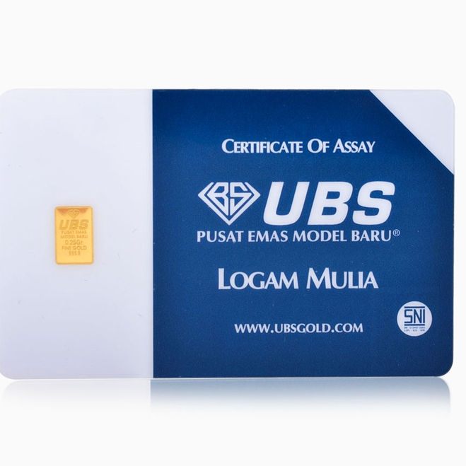 0.25 Gram UBS terbaru CV