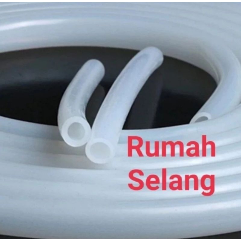 Selang Silikon Food Grade 8 x 12 mm / Selang Silikon Tahan Panas 8 x 12 mm / Selang Silicone Food Gr