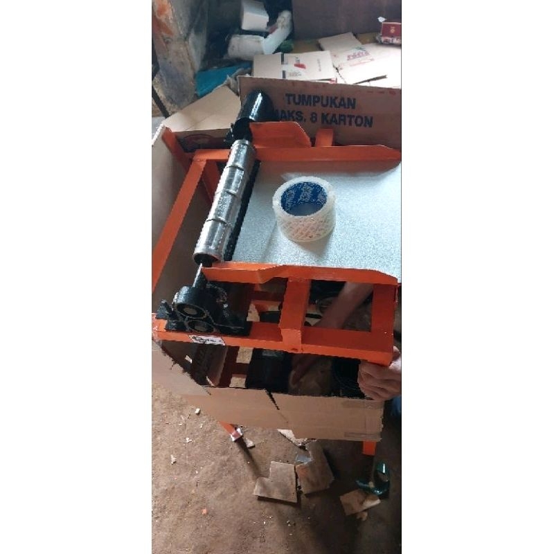 mesin cetak opak singkong kotak 8x8 cm