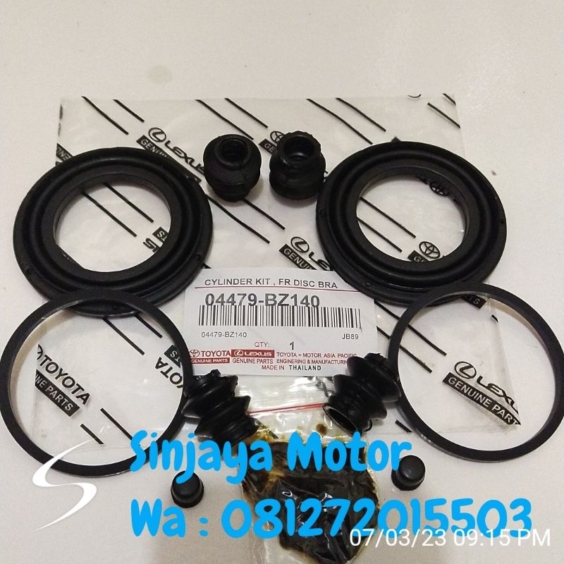 caliper kit seal karet cakram depan Agya manual Ayla manual