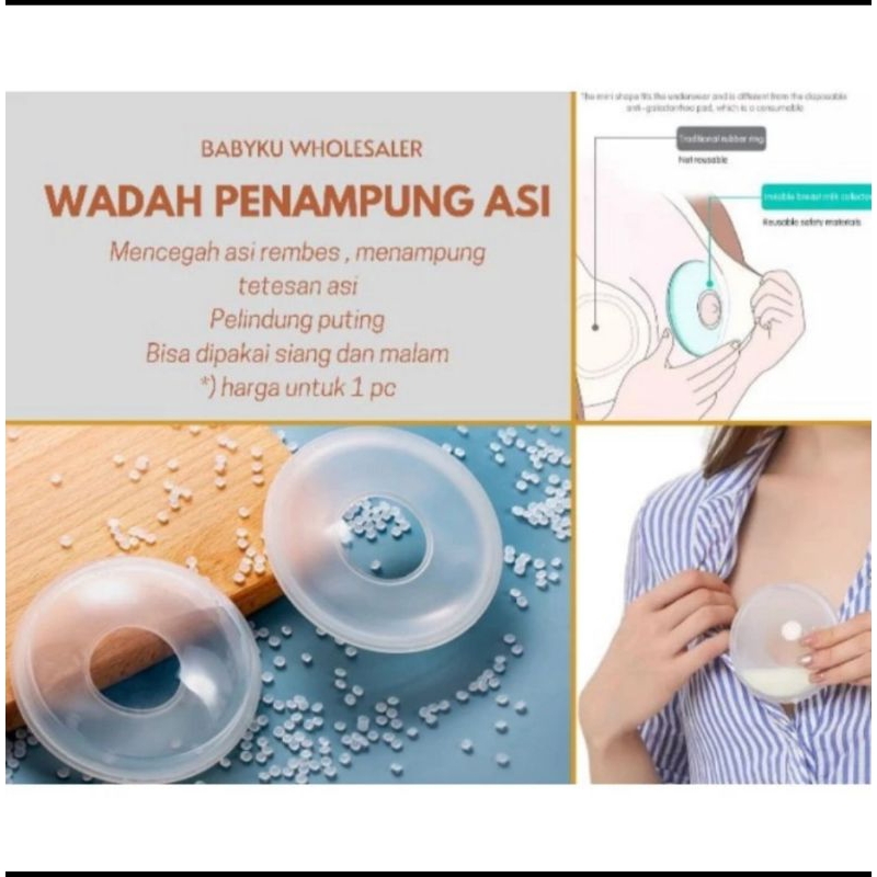 Wadah Penampung Asi Silikon Breast Milk Collector 1 Pcs