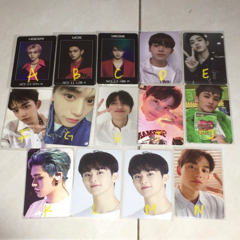 PC PHOTOCARD OFFICIAL MARK, LUCAS, HENDERY, XIAOJUN NCT 127 NCT DREAM NCT U WAYV SUPERM cimol jumata