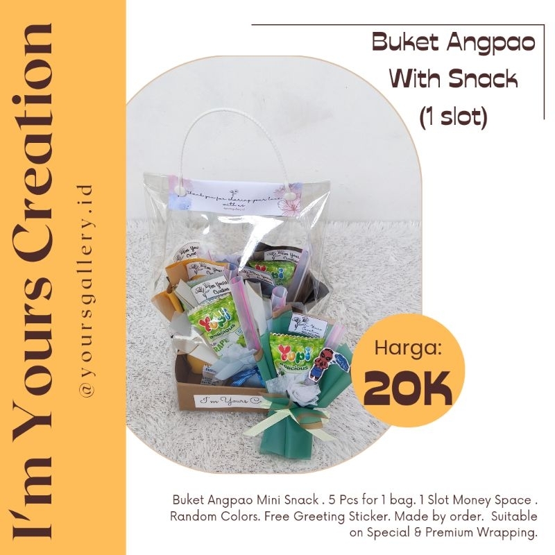 Buket Angpao Snack Mini
