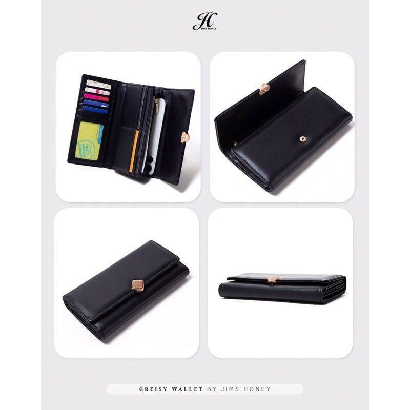 JIMS HONEY GREISY WALLET DOMPET WANITA MURAH LUCU 100% Original FREE BOX