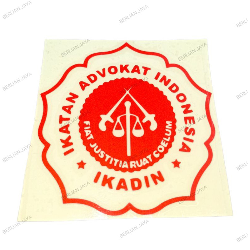 

Stiker Ikatan Advokat Indonesia Ikadin (IKADIN) 10 X 10 CM Full Reflective