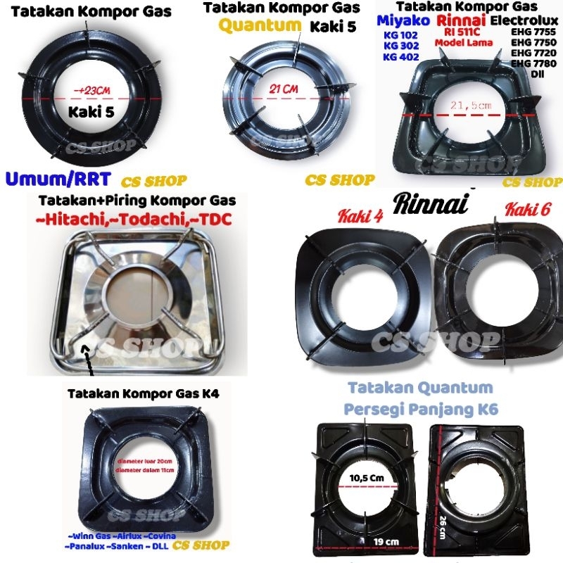 TATAKAN KOMPOR GAS LENGKAP RINNAI DLL - UMUM/DUDUKAM KOMPOR LENGKAP SESUAI VARIASI/NAMPAN KOMPOR/KAKI KOMPOR GAS