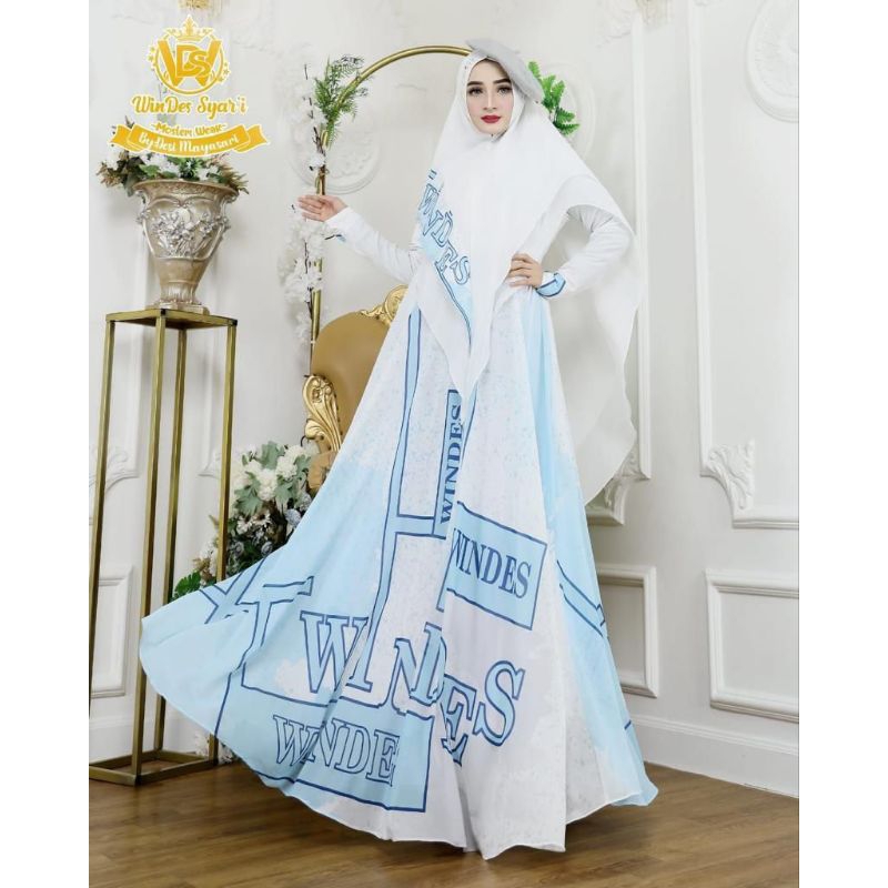ready set gamis syar'i Fawwas & aqeela series by:windes syar'i premium