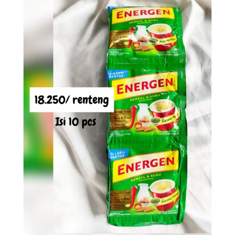 

Energen kemasan lebih besar