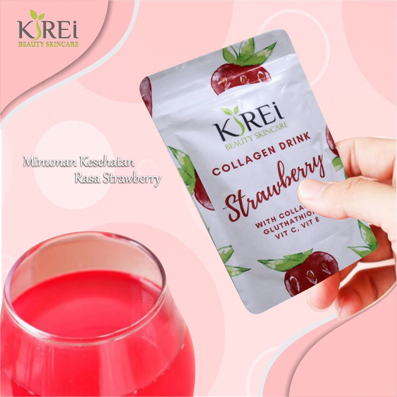 Kirei collagen drink with glutathione | minuman kolagen untuk cerahkan tubuh dari dalam