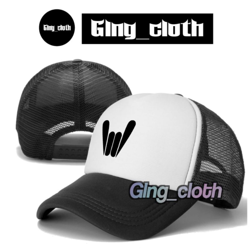 Topi Jaring Trucker Premium Quality/Topi Distro Pria Wanita Casual Lokal Brand Logo MAYHEM