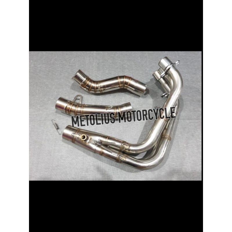 leheran stainless knalpot zx25R header pipa Ninja zx25R leher zx25R