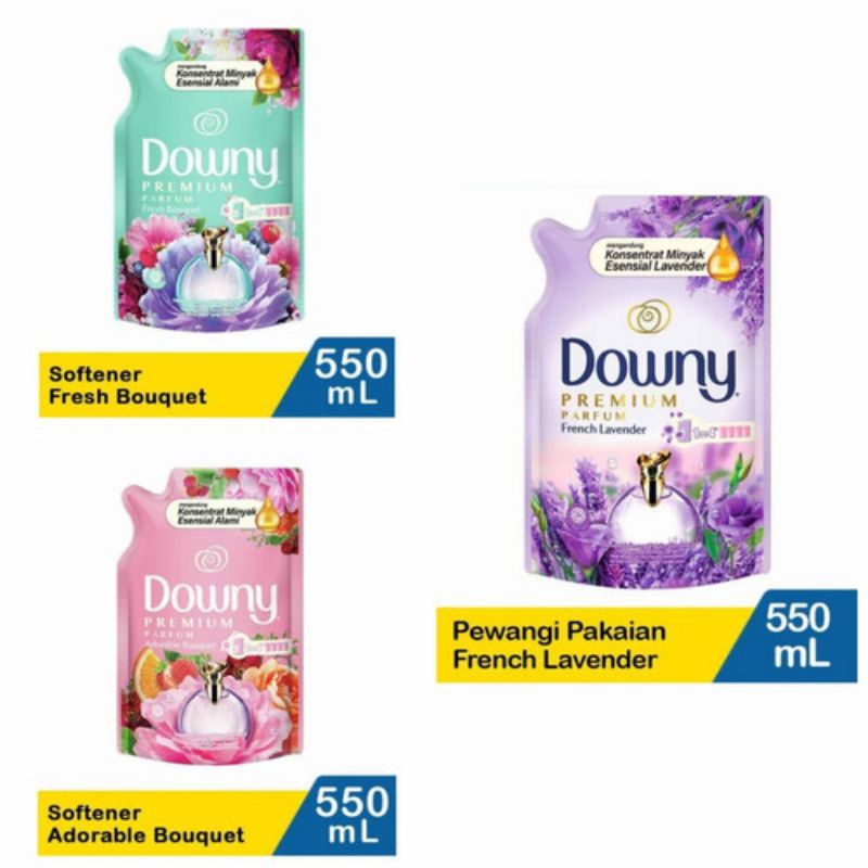 Downy Pelembut Dan Pewangi Pakaian Konsentrat/ Downy Premium Parfum 550 ml