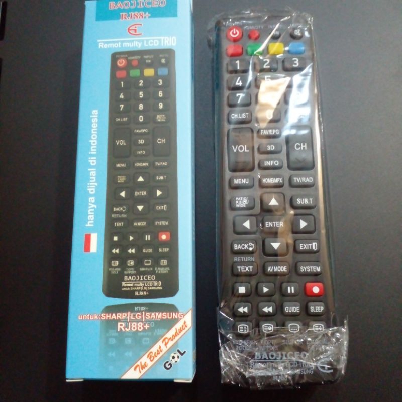 Remote TV Led/Lcd Sharp, LG, Samsung