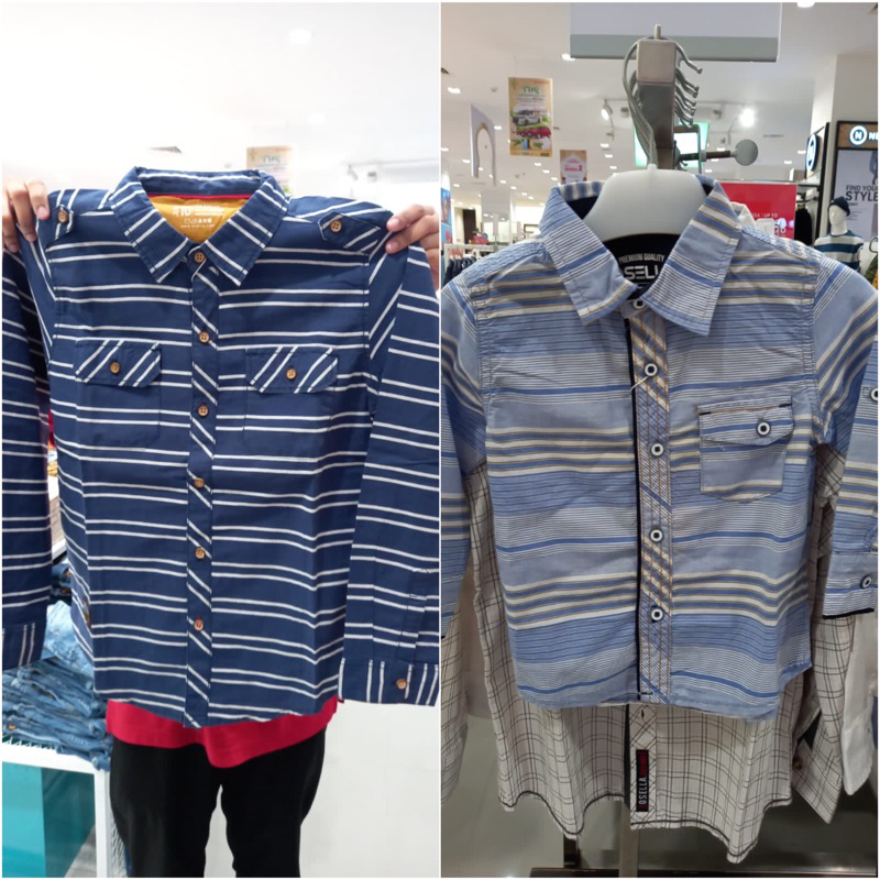 kemeja lengan panjang anak laki-laki Osella kids (4-14th)