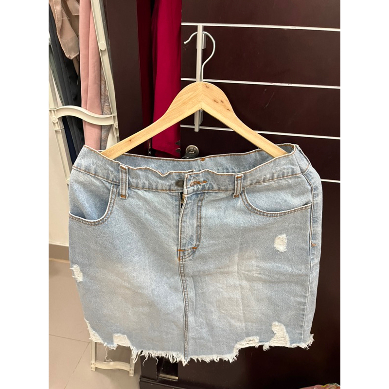 Rok Skirt Ripped Jeans PL