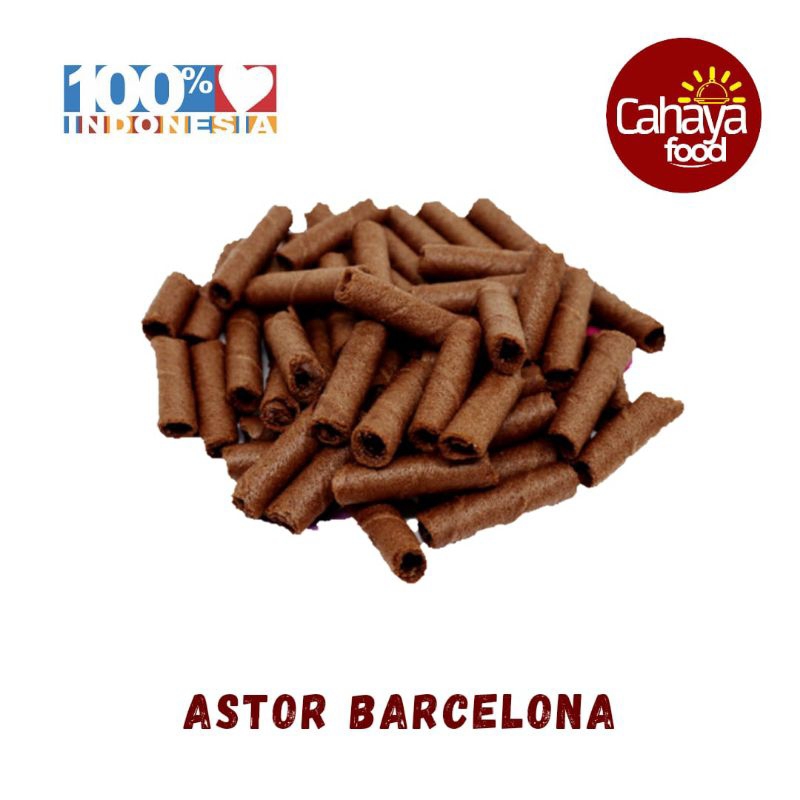 

Astor Mini Barcelona Cokelat | Camilan manis 250 gram | Snack Kiloan