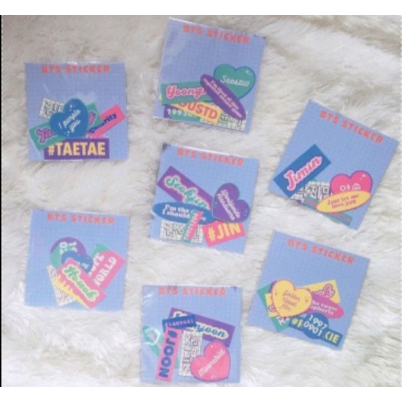 

stiker dekorasi bts