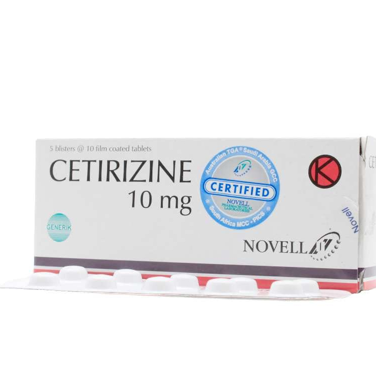 Cetirizine 10 mg @1 strip 10 tablet