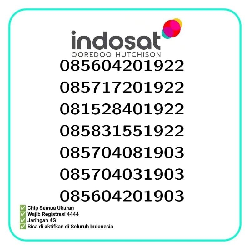 perdana indosat 1922 1903