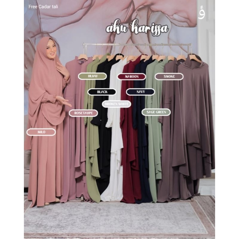 GAMIS SET SYAR'I SALMA ORI BY AKU KARISSA / SET cadar AKU KARISSA/ GAMIS SET