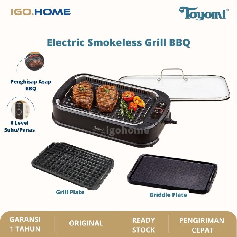 TOYOMI Electric Smokeless Grill BBQ Model BBQ2002